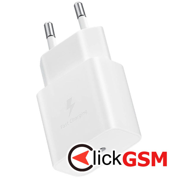 Samsung - Original Wall Charger (EP-T1510XWEGEU) - Type-C Fast Charging 15W with Cable Type-C - White (Blister Packing)