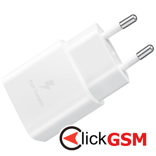 Samsung - Original Wall Charger (EP-T1510XWEGEU) - Type-C Fast Charging 15W with Cable Type-C - White (Blister Packing)