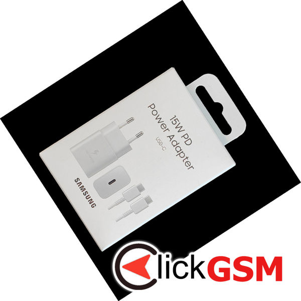 Samsung - Original Wall Charger (EP-T1510XWEGEU) - Type-C Fast Charging 15W with Cable Type-C - White (Blister Packing)