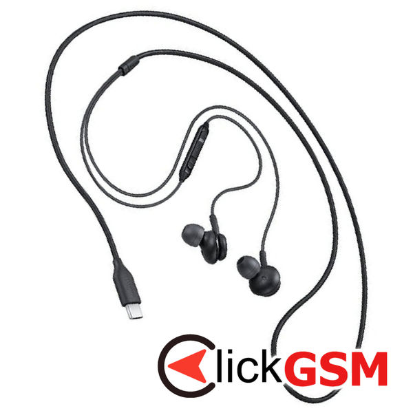 Samsung - Original Stereo Earphones (EO-IC100BBEGEU) - Type-C with Microphone, 1.2m - Black (Blister Packing)