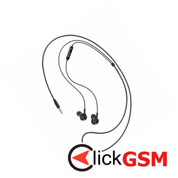 Samsung - Original Stereo Earphones (EO-IA500BBEGWW) - Jack 3.5mm with Microphone - Black (Blister Packing)