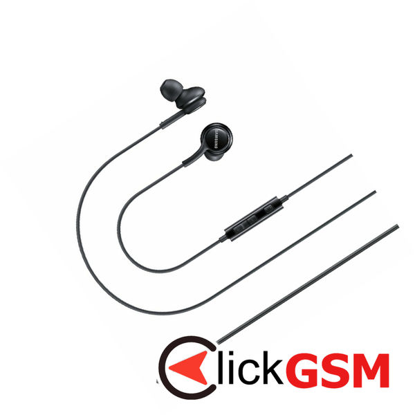 Samsung - Original Stereo Earphones (EO-IA500BBEGWW) - Jack 3.5mm with Microphone - Black (Blister Packing)