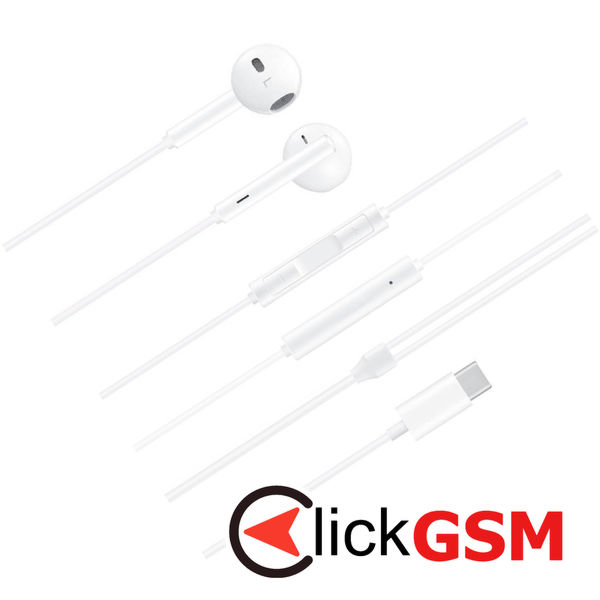 Huawei - Original Wired Earphones (CM33) - Type-C, Stereo - White (Blister Packing)