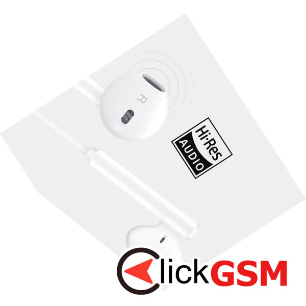 Huawei - Original Wired Earphones (CM33) - Type-C, Stereo - White (Blister Packing)