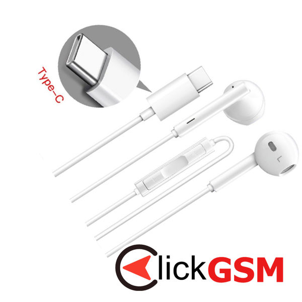 Huawei - Original Wired Earphones (CM33) - Type-C, Stereo - White (Blister Packing)