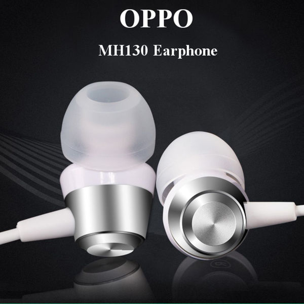 Oppo - Stereo Earphones (MH130) - Jack 3.5mm with Microphone - White (Bulk Packing)