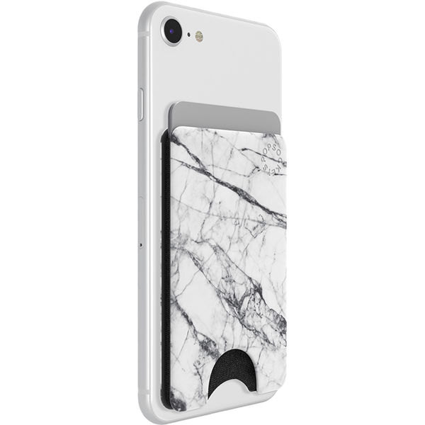 PopSockets - PopWallet - White Marble