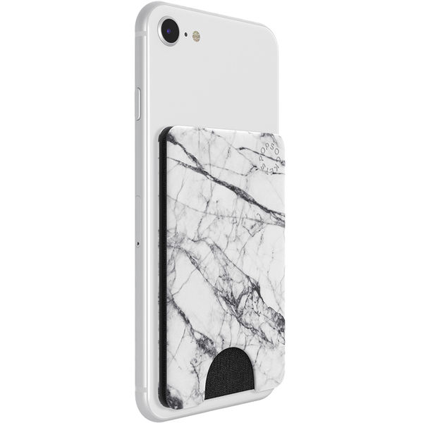 PopSockets - PopWallet - White Marble