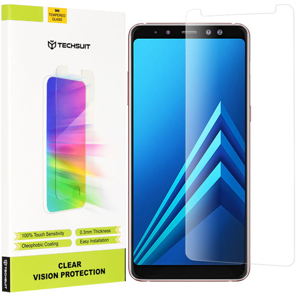 Techsuit - Clear Vision Glass - Samsung Galaxy A8 Plus 2018 - Transparent