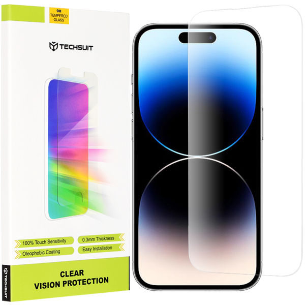 Techsuit - Clear Vision Glass - iPhone 14 Pro - Transparent