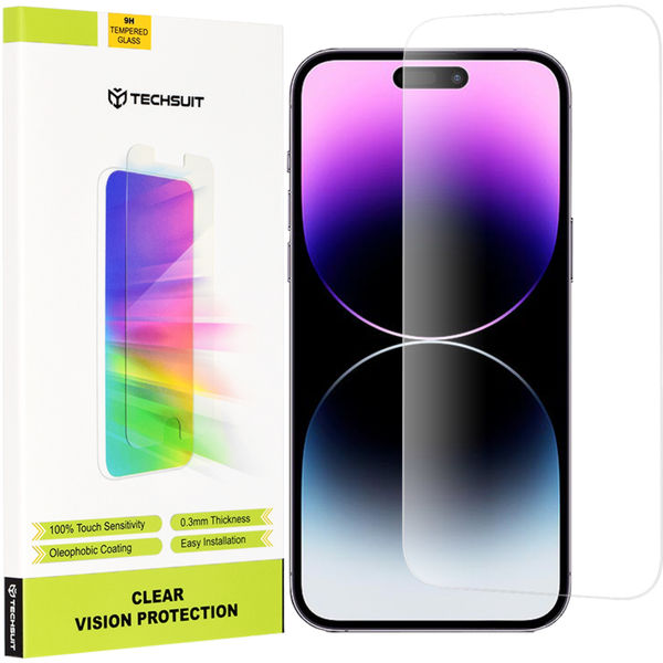 Techsuit - Clear Vision Glass - iPhone 14 Pro Max - Transparent