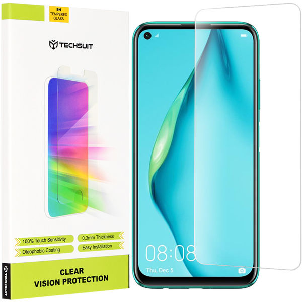Techsuit - Clear Vision Glass - Huawei P40 Lite / P40 Lite E / P20 Lite 2019 / Huawei Y7p - Transparent