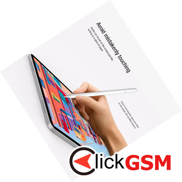 Techsuit - Stylus Pen (M2) - for iPad mini 6, Pro 11/12.9 inch, Air 4/5 with Adsorption Charging and Palm Rejection - White