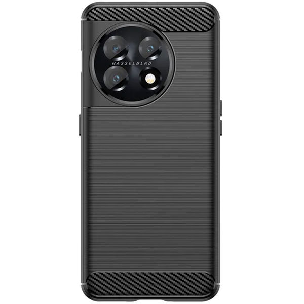 Techsuit - Carbon Silicone - OnePlus 11 - Black