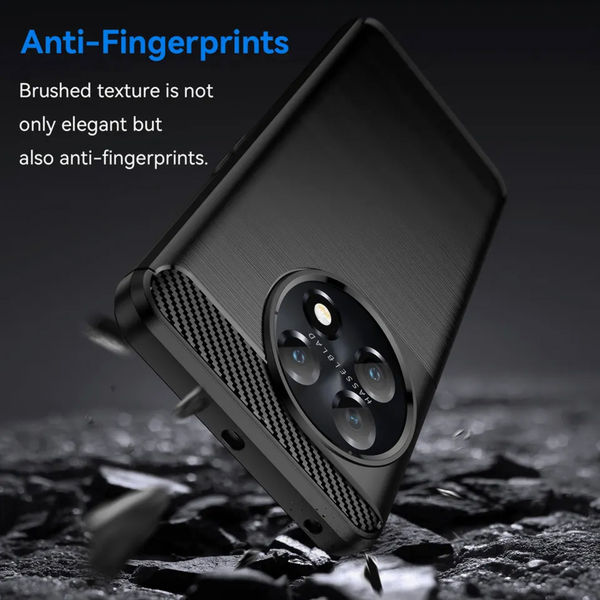 Techsuit - Carbon Silicone - OnePlus 11 - Black