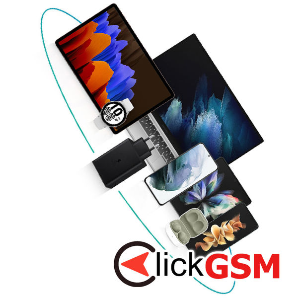 Samsung - Original Wall Charger (EP-T6530NBEGEU) - 2x Type-C, USB PPS, PD 65W, QC 3.0, AFC, FCP - Black (Blister Packing)