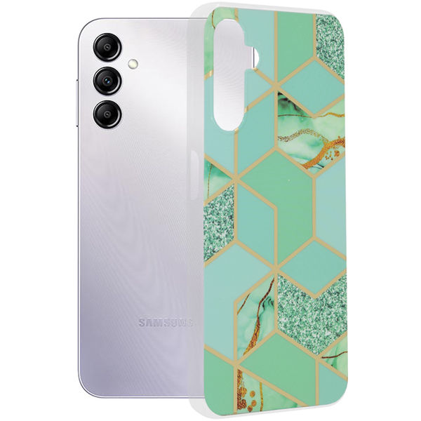 Techsuit - Marble Series - Samsung Galaxy A14 4G / A14 5G - Green Hex