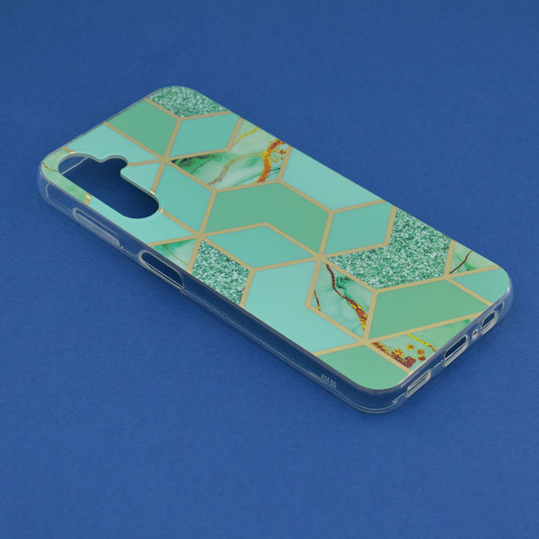 Techsuit - Marble Series - Samsung Galaxy A14 4G / A14 5G - Green Hex