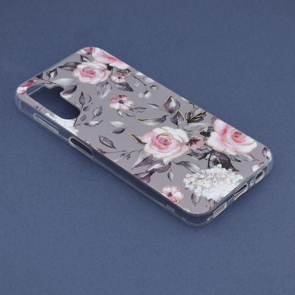 Techsuit - Marble Series - Samsung Galaxy A14 4G / A14 5G - Bloom of Ruth Gray