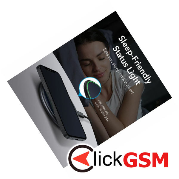 ESR - Wireless Charger HaloLock - MagSafe Compatible with Cable Type-C, 10W, 1m - Midnight Blue