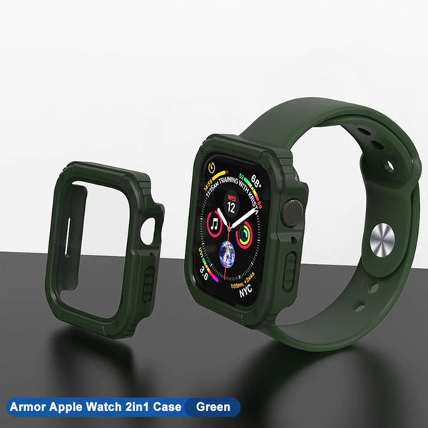 Lito - Watch Armor 360 Case + Screen Protector - Apple Watch 7 / 8 / 9 (41mm) - Green