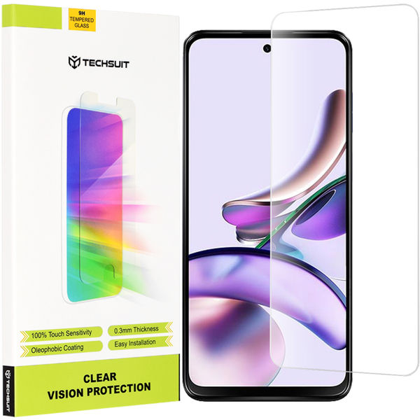 Techsuit - Clear Vision Glass - Motorola Moto G13 / G23 / G53 - Transparent