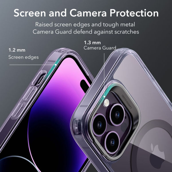 ESR - Classic Kickstand HaloLock - iPhone 14 Pro - Clear Purple