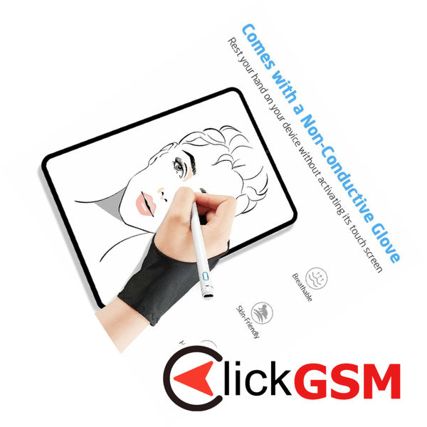 ESR - Stylus Pen Digital (K838) - for Android, iOS, Windows, with Micro-USB Cable - Black