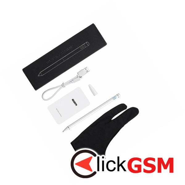 ESR - Stylus Pen Digital (K838) - for Android, iOS, Windows, with Micro-USB Cable - White