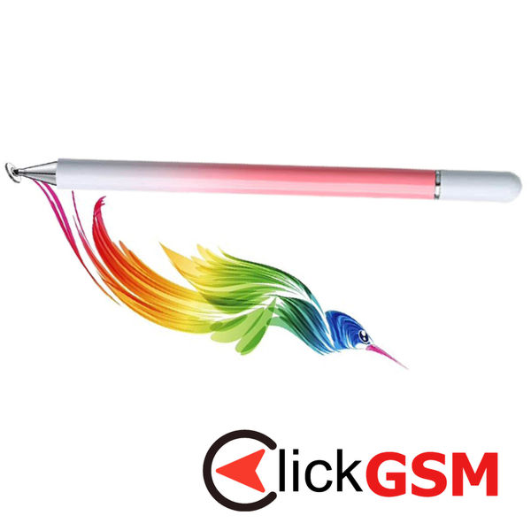Techsuit - Stylus Pen (JC04) - Aluminum Alloy, Android, iOS, Microsoft - Pink