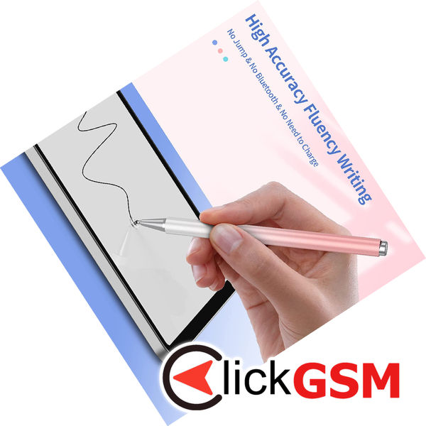 Techsuit - Stylus Pen (JC04) - Aluminum Alloy, Android, iOS, Microsoft - Pink