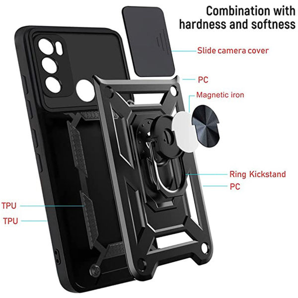 Techsuit - CamShield Series - Motorola Moto E20 / E30 / E40 - Black