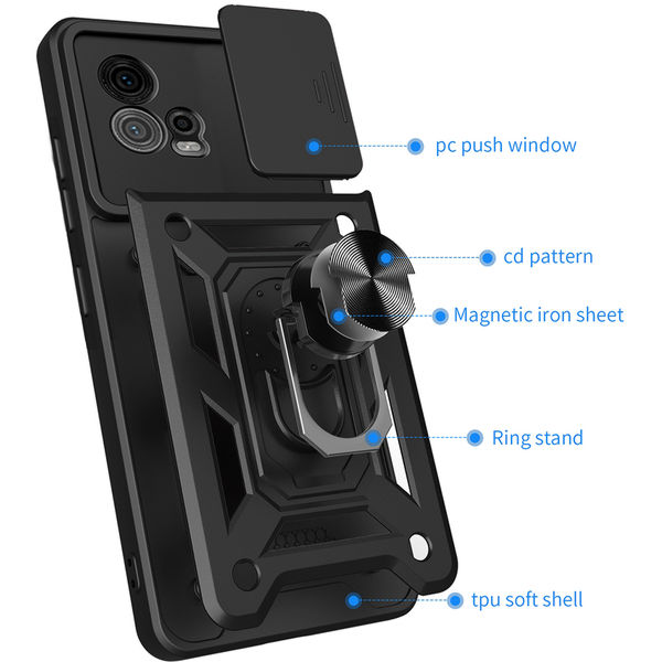Techsuit - CamShield Series - Motorola Moto G72 - Black