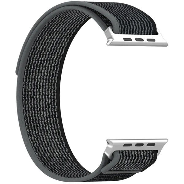 Techsuit - Watchband (W039) - Apple Watch 1/2/3/4/5/6/7/8/9/10/SE/SE 2/Ultra/Ultra 2 (42/44/45/46/49mm) - Red / Gray