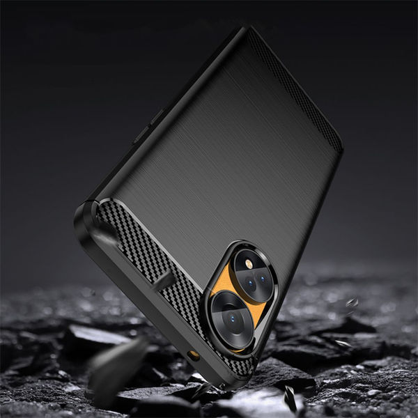 Techsuit - Carbon Silicone - Oppo Reno8 T - Black