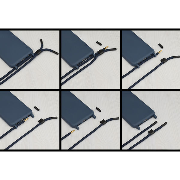 Techsuit - Crossbody Lanyard - Honor X7a - Blue