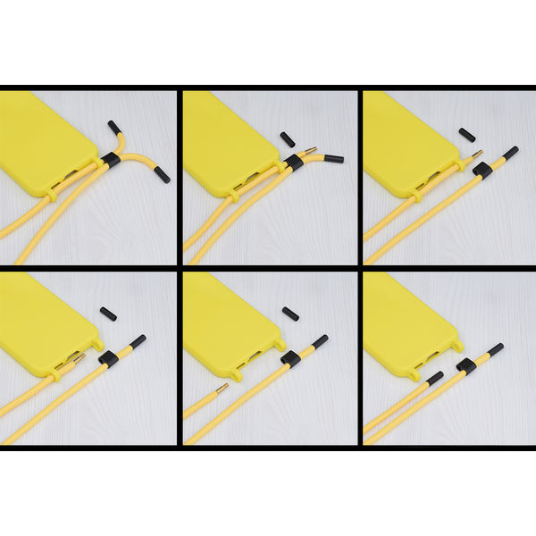 Techsuit - Crossbody Lanyard - Honor X7a - Yellow