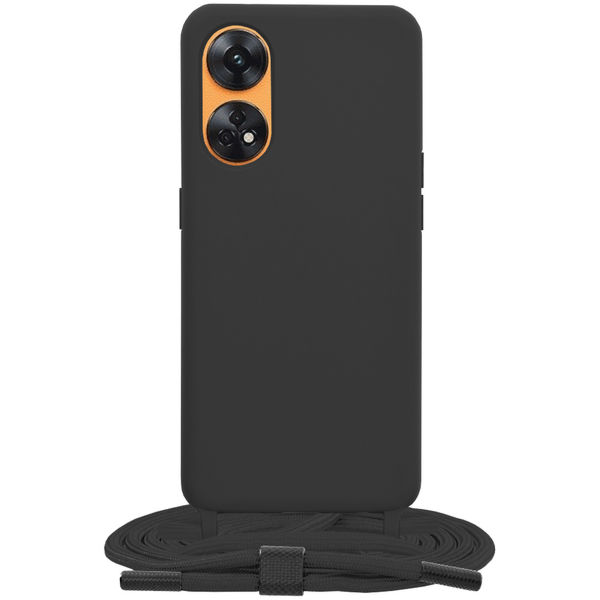 Techsuit - Crossbody Lanyard - Oppo Reno8 T - Black