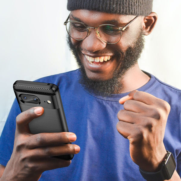 Techsuit - Carbon Silicone - Google Pixel 8 - Black