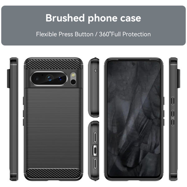 Techsuit - Carbon Silicone - Google Pixel 8 Pro - Black