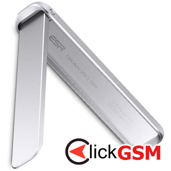 ESR - Desk Holder Boost Kickstand - Adjustable Angle, Vertical and Horizontal Stand, for Phones - Silver