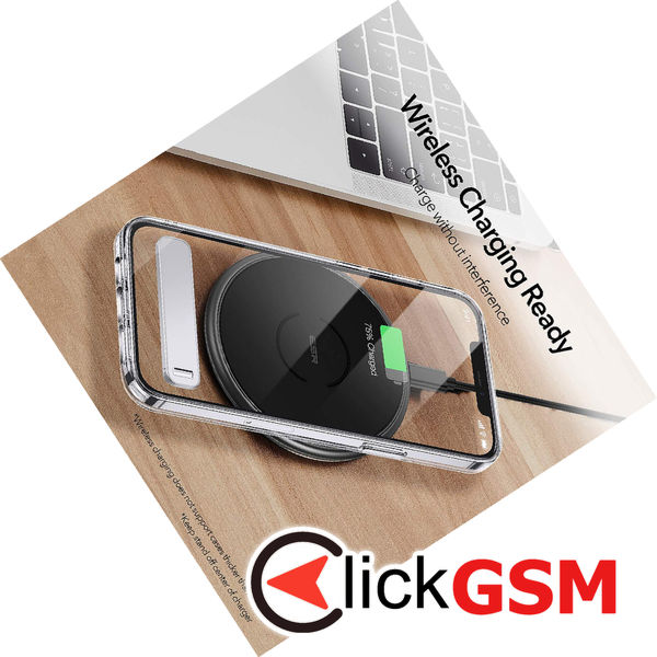 ESR - Desk Holder Boost Kickstand - Adjustable Angle, Vertical and Horizontal Stand, for Phones - Silver