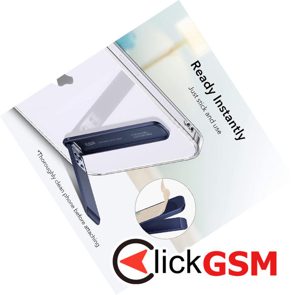 ESR - Desk Holder Boost Kickstand - Adjustable Angle, Vertical and Horizontal Stand, for Phones - Navy Blue