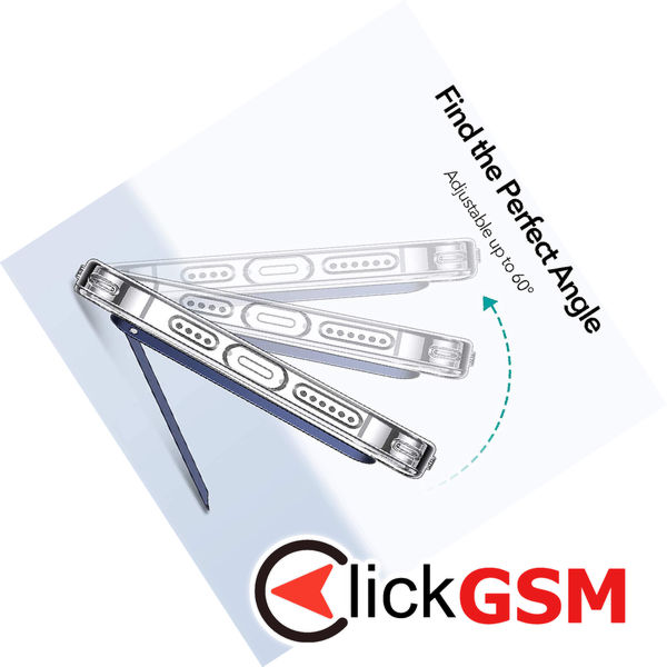 ESR - Desk Holder Boost Kickstand - Adjustable Angle, Vertical and Horizontal Stand, for Phones - Navy Blue