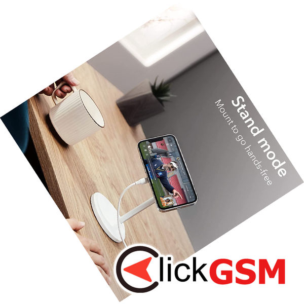 ESR - Wireless Charger HaloLock Shift - Stand with Removable Magnetic Pad, MagSafe Compatible - White