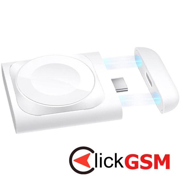 ESR - Portable Wireless Charger - for Apple Watch, AirPods Pro 2, Fast Charging - White