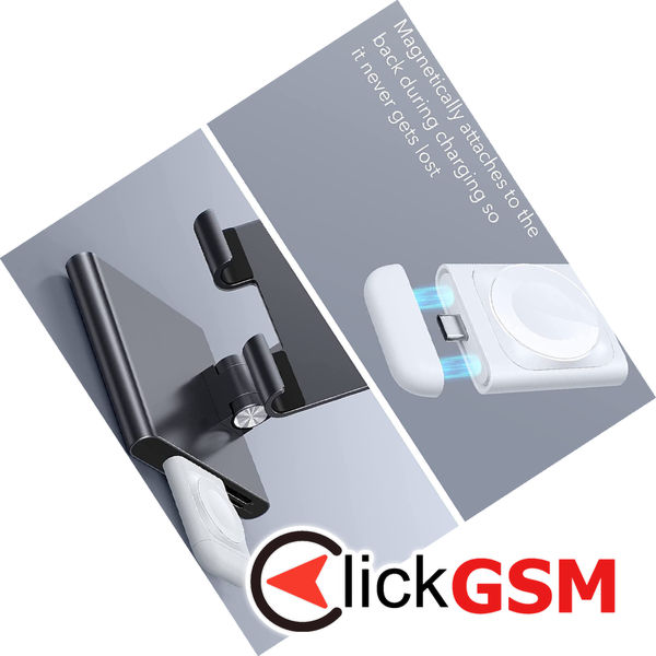 ESR - Portable Wireless Charger - for Apple Watch, AirPods Pro 2, Fast Charging - White