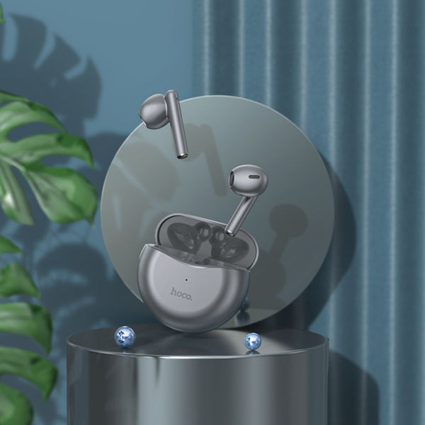 Hoco - Wireless Earbuds (EW14) - TWS with Bluetooth 5.3 - Metal Gray