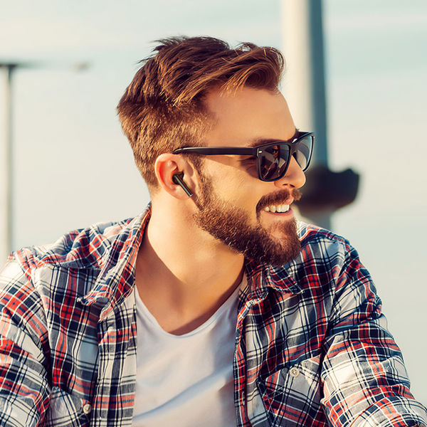 Hoco - Wireless Earbuds (EW14) - TWS with Bluetooth 5.3 - Metal Gray