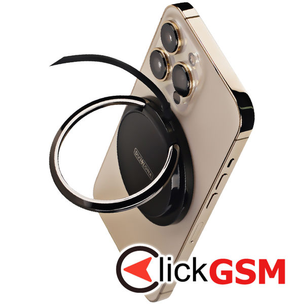 Duzzona - Wireless Charger (W1) - with Magnetic Attach on iPhone and Desk Stand, 15W - Black